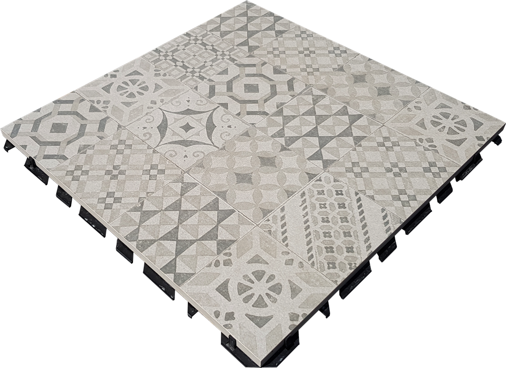 Tilesystem Decor Beige 59,7x59,7 40 mm (incl. mat)(R)
