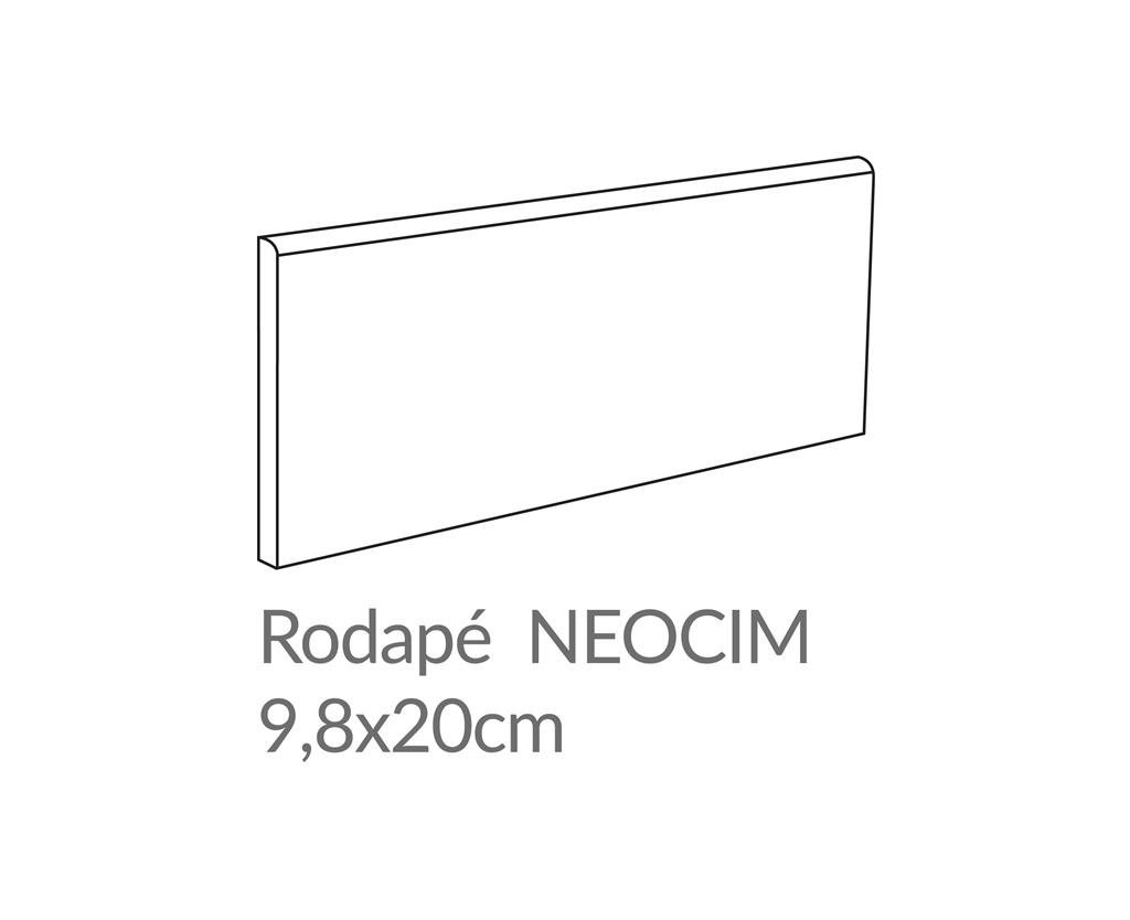 Kerion Neocim Base Neige 9,8x20 Rodapé plint
