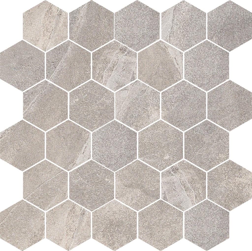 Durstone Mustang Grey Natural 26,5x30,5 Hexagon Mosaico