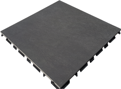 Tilesystem Quartz Black 59,7x59,7 40 mm (incl. mat)(R)