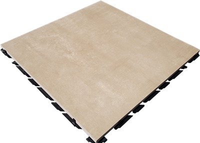 Tilesystem Concrete Beige 59,7x59,7 40 mm (incl. mat)(R)