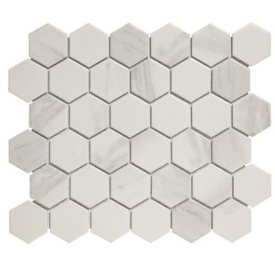 TMF Barcelona AMH13003 Carrara White Matt 5,1x5,9 27,8x32,5 Hexagon
