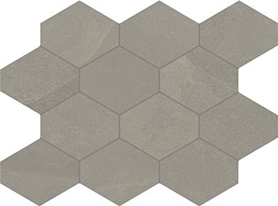 Unicom Starker Brazilian slate Silk grey Naturale 25x34 Hexagon
