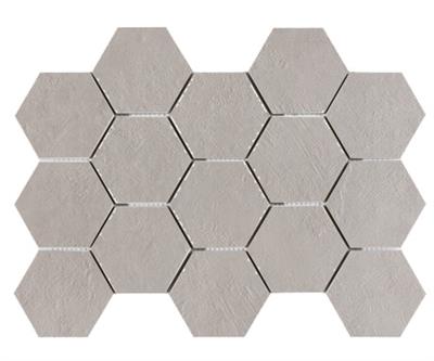 Ecoceramic Newton Pearl Natural 7,3x8,3 32,5x22,5 Malla Hexagonal