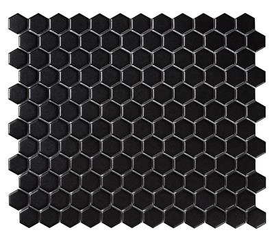 Intermatex Tech Hexagon Black Matt 26x30