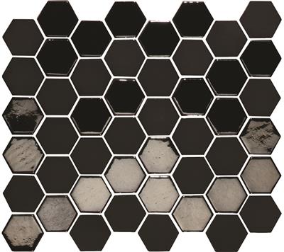 TMF Valencia VAL920 Black Matt + Glossy 4,3x4,9 27,8x32,5 Hexagon