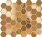 TMF Valencia VAL035 Mustard Matt + Glossy 4,3x4,9 27,8x32,5 Hexagon