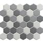 TMF London LOH10MIX1 Dark Grey mix R11 5,1x5,9 28,1x32,5 Hexagon