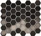 TMF Valencia VAL920 Black Matt + Glossy 4,3x4,9 27,8x32,5 Hexagon